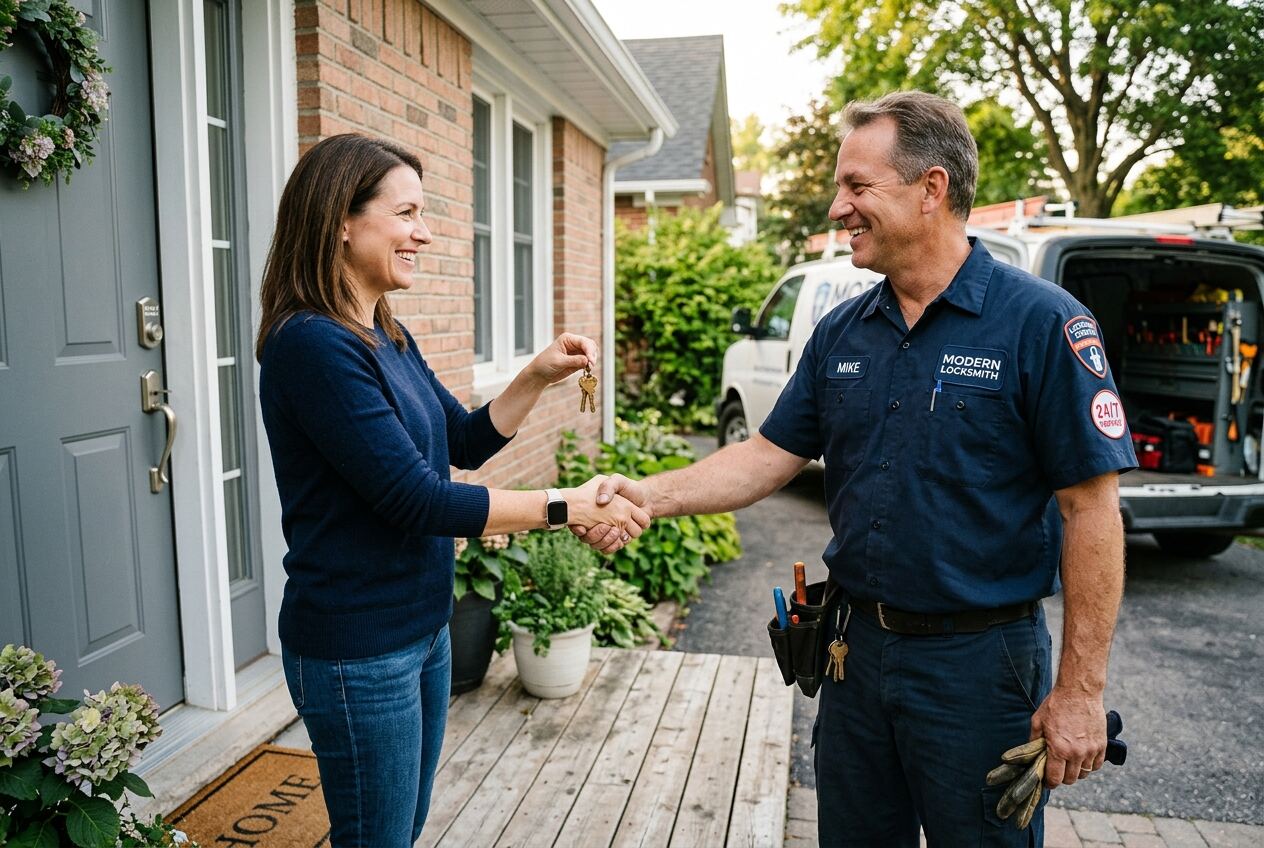 Customer satisfied with car locksmith near me service